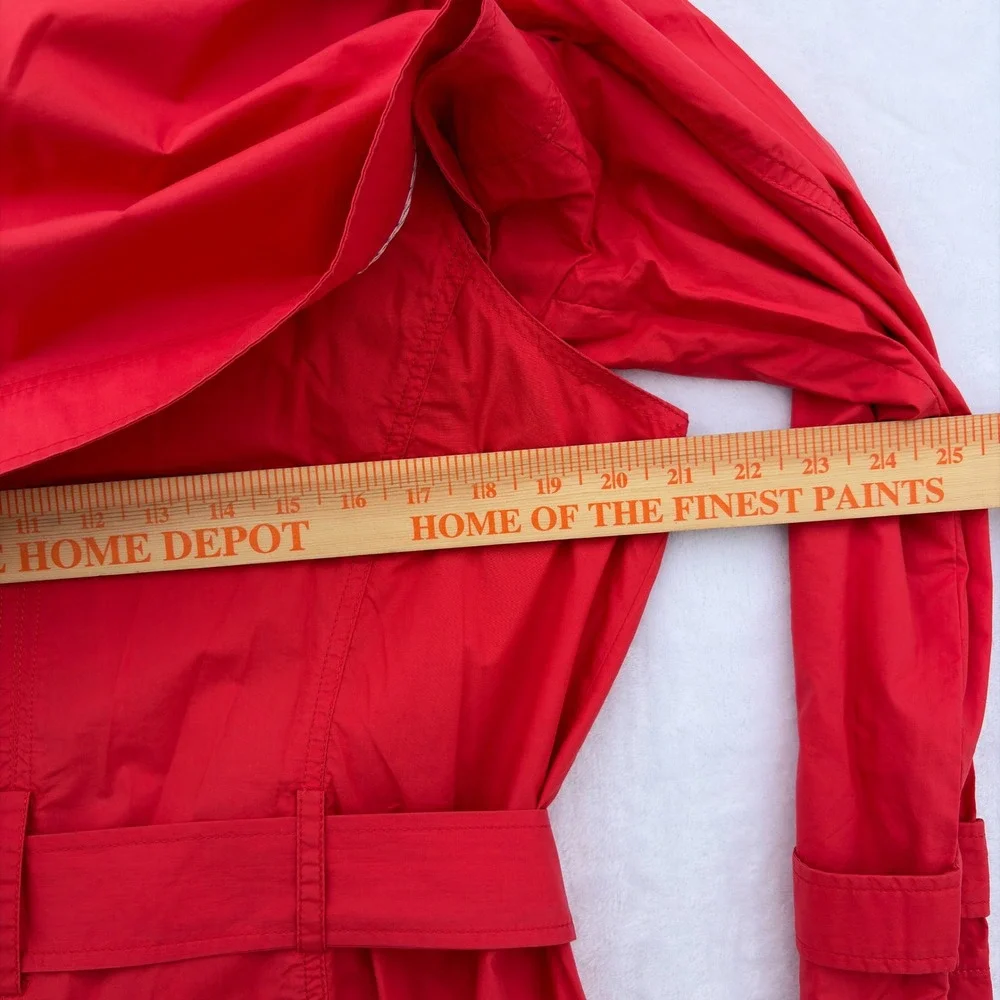 Chico's 3 in 1 Convertible Jacket Poppy Red Womens Size 2 (US L-12) Chic Utility